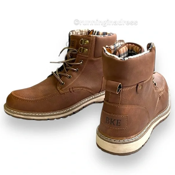 NWT Men\'s BKE From Buckle Midtown Boot in Color Cognac With Plaid Lining Size 10 5c92d3a48ab4cc8009dcffe962ac75  main image 4